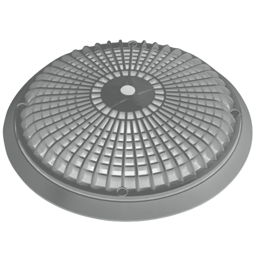 10" Sumpless Pool Main Drain Cover Dark Gray