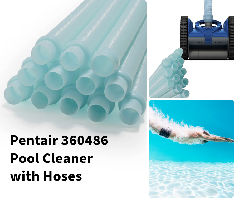 Pentair Swimming Pool Cleaner | 360486 V2 Rebel Head and Hose Bundle