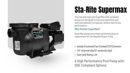 Sta-Rite Supermax Swimming Pool Pump